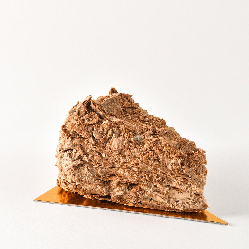 Торт наполеон шоколадний